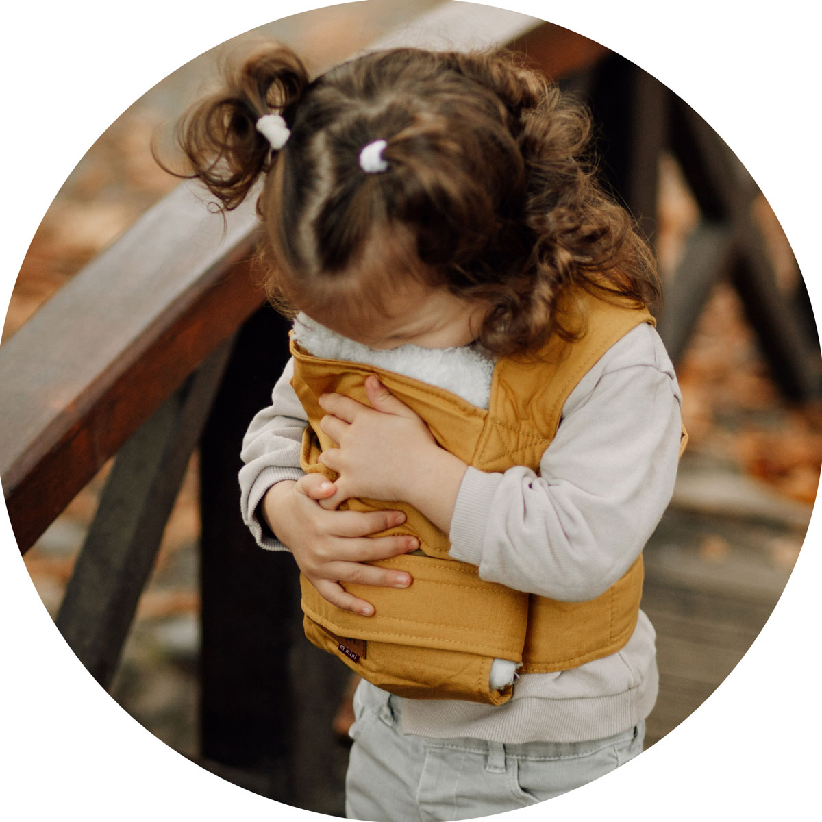 mini Marsupi Puppentrage olive