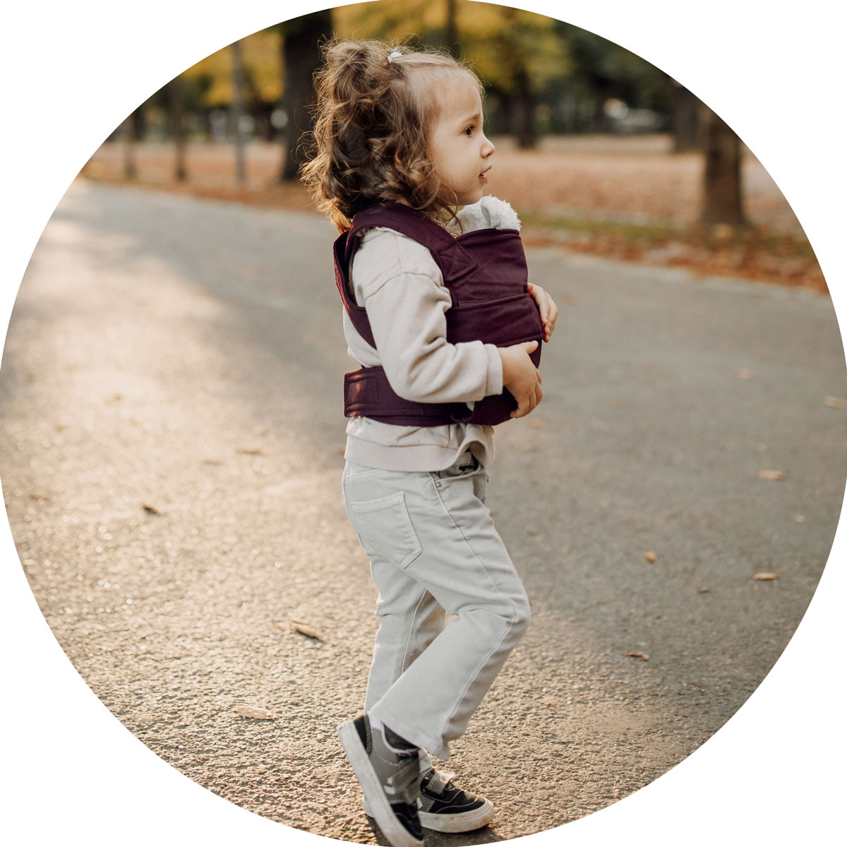 mini Marsupi Puppentrage berry